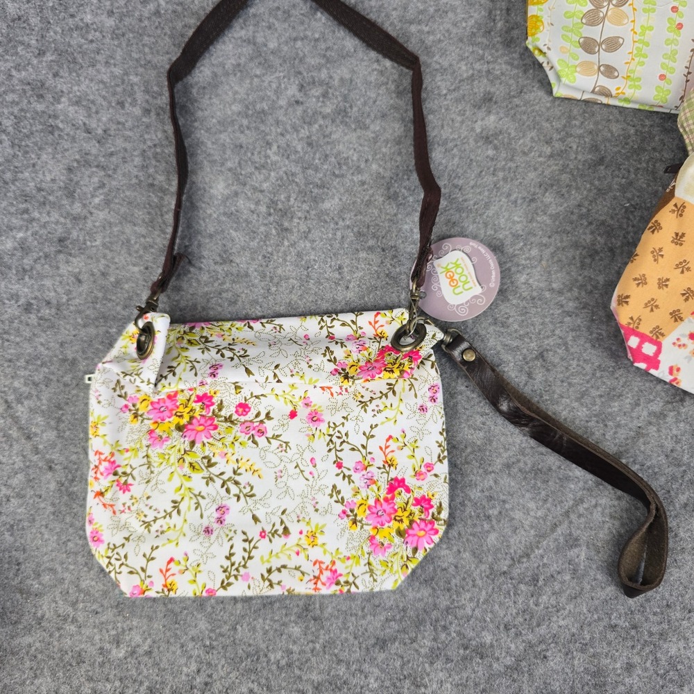 Nook Nook Owl Crossbody Bag Girls Small Multicolor Patchwork Floral Lot of 4 NWT - Picture 4 of 10